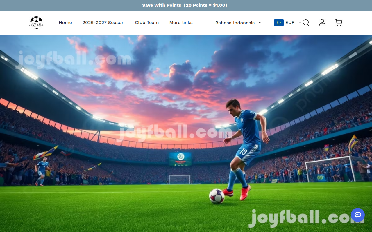 Screenshot van joyfball.com