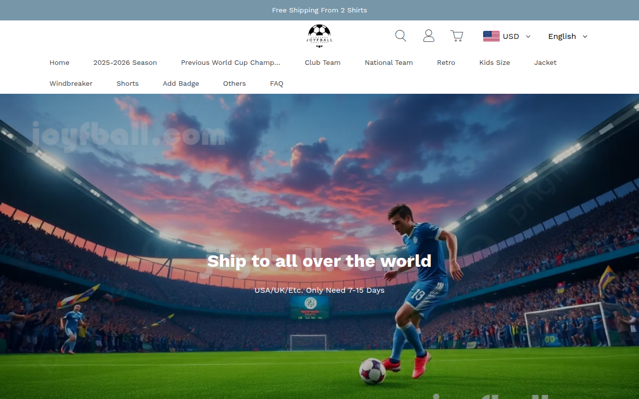 Screenshot van joyfballs.com