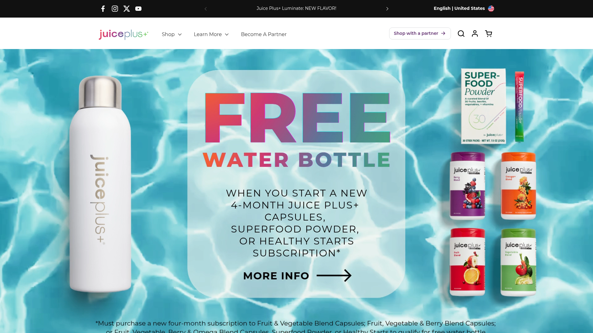 Screenshot van juiceplus.com