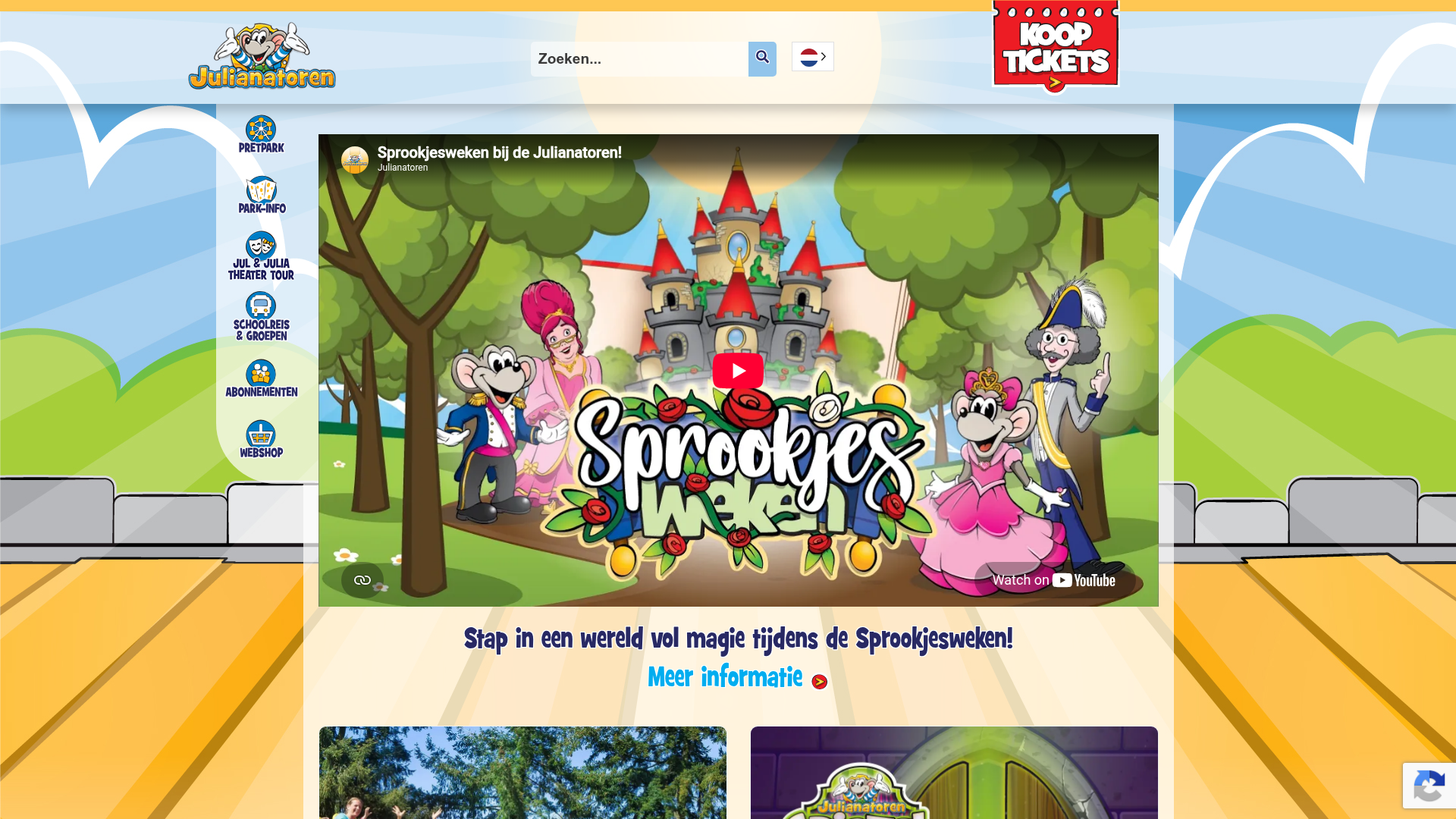 Screenshot van julianatoren.nl