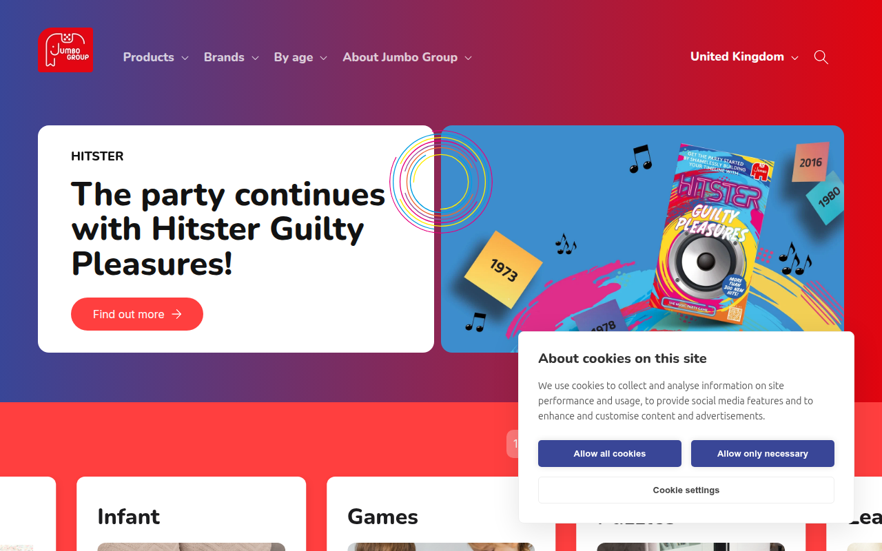 Screenshot van jumboplay.com
