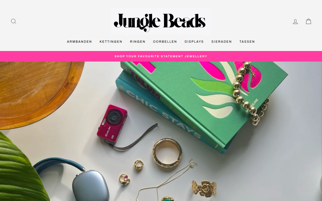 Screenshot van junglebeads.nl