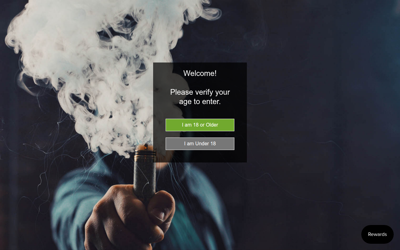 Screenshot van justvape.eu