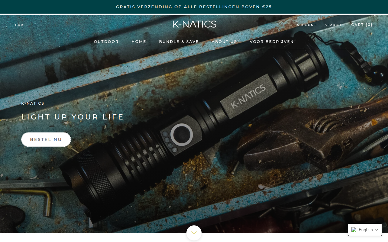 Screenshot van k-natics.com