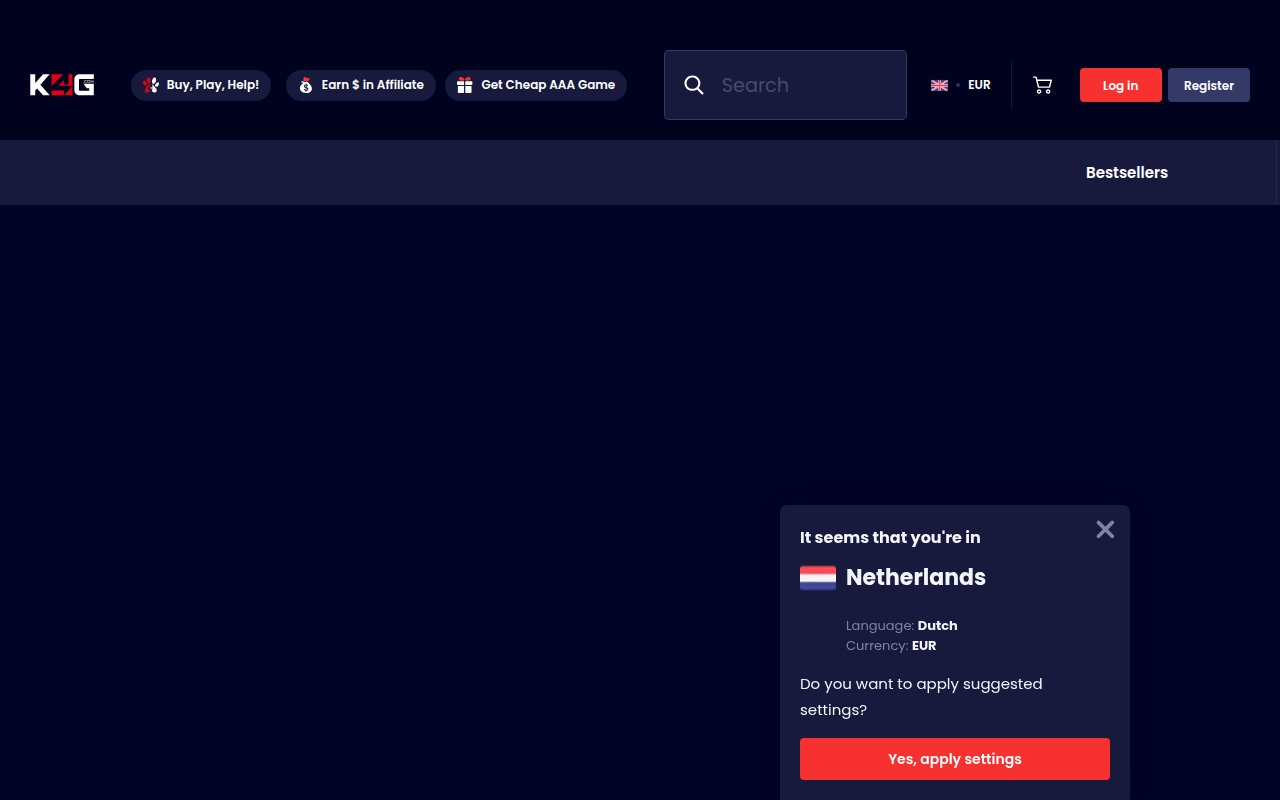 Screenshot van k4g.com