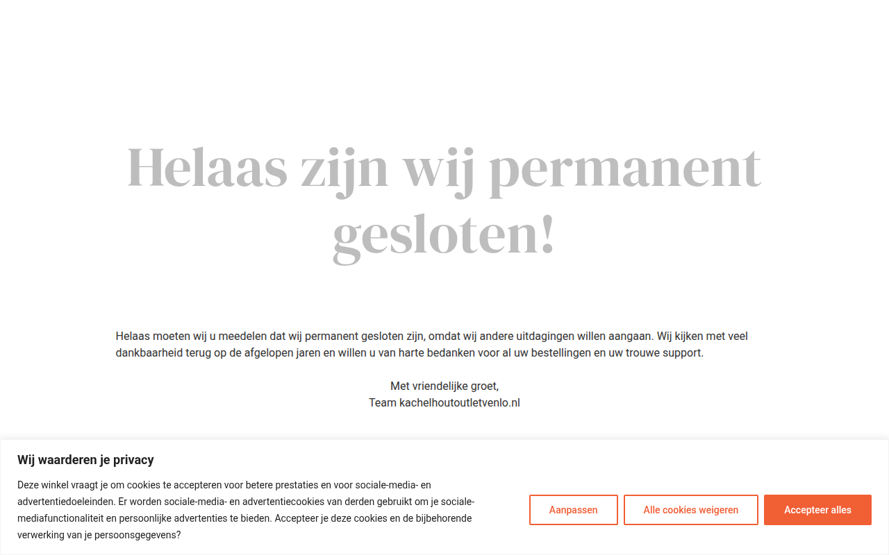 Screenshot van kachelhoutoutletvenlo.nl