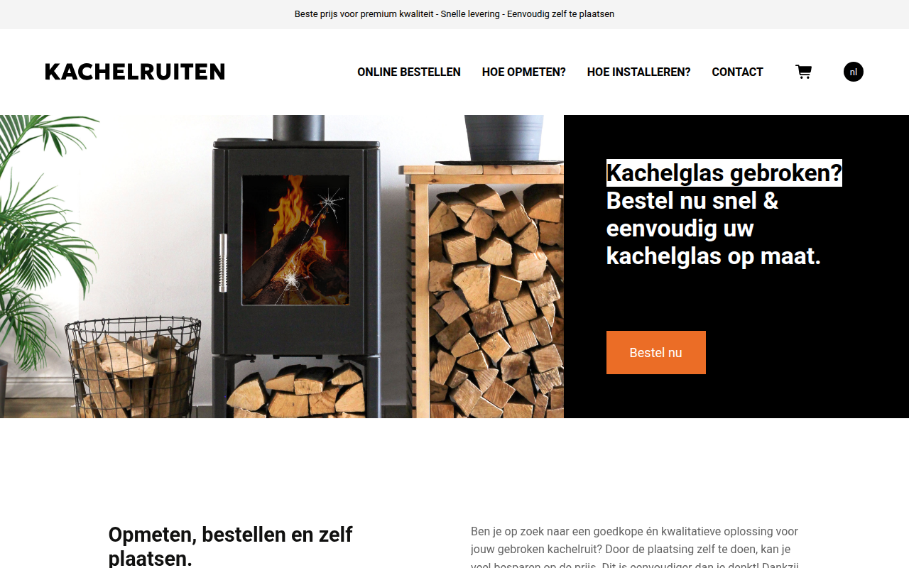 Screenshot van kachelruiten.com