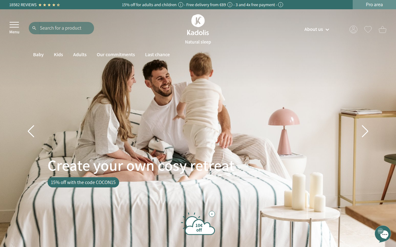 Screenshot van kadolis.com