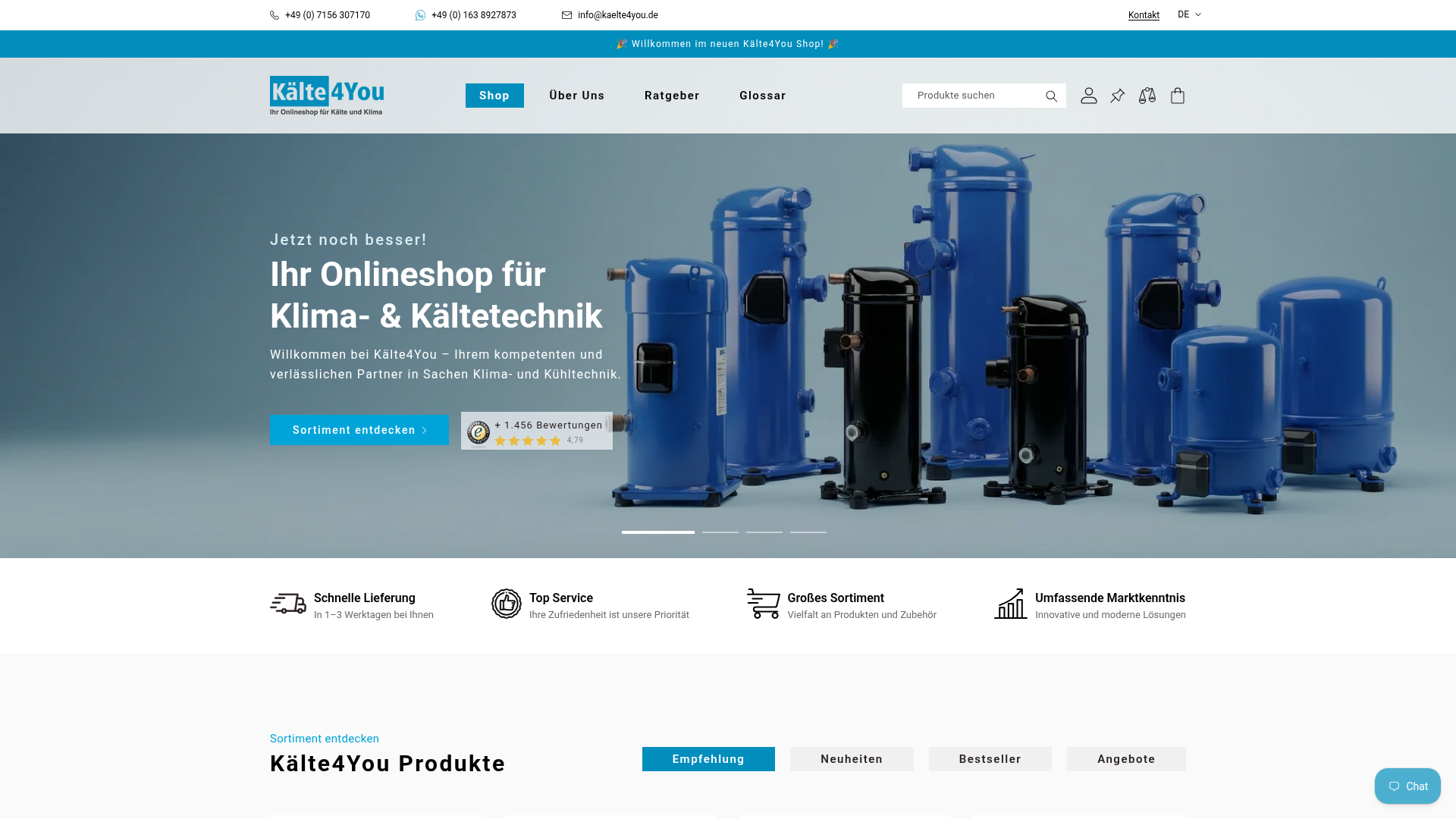 Screenshot van kaelte4you.de