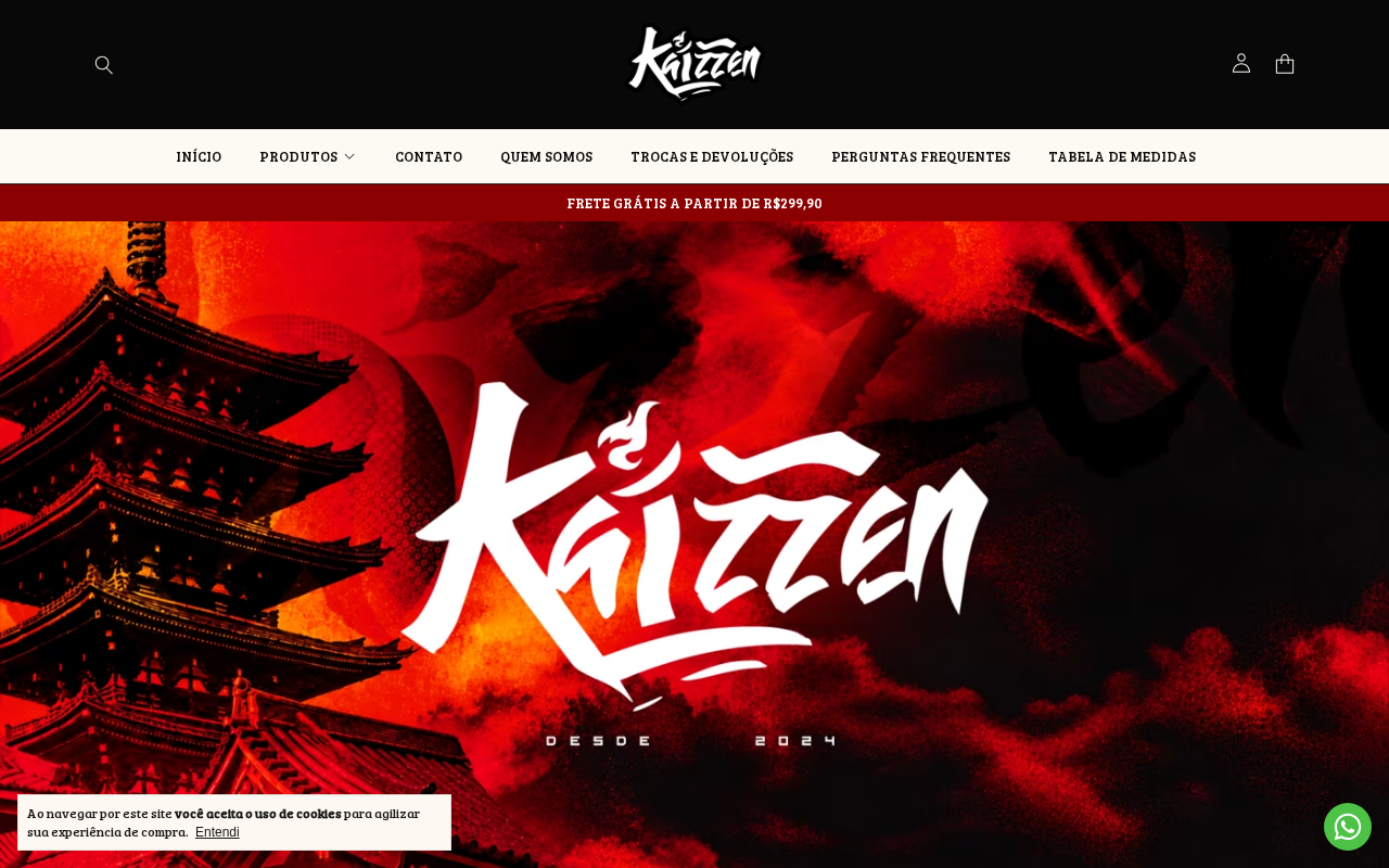 Screenshot van kaizzenuniformes.com