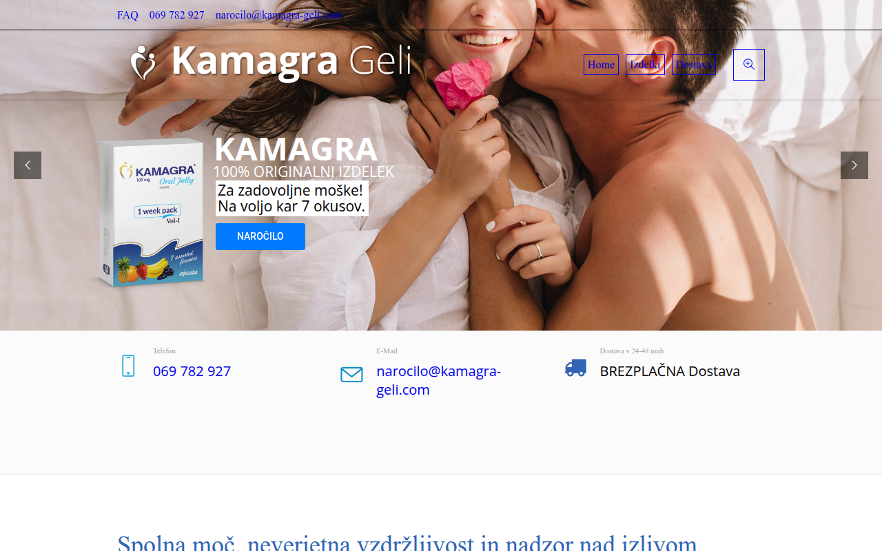 Screenshot van kamagra-geli.com