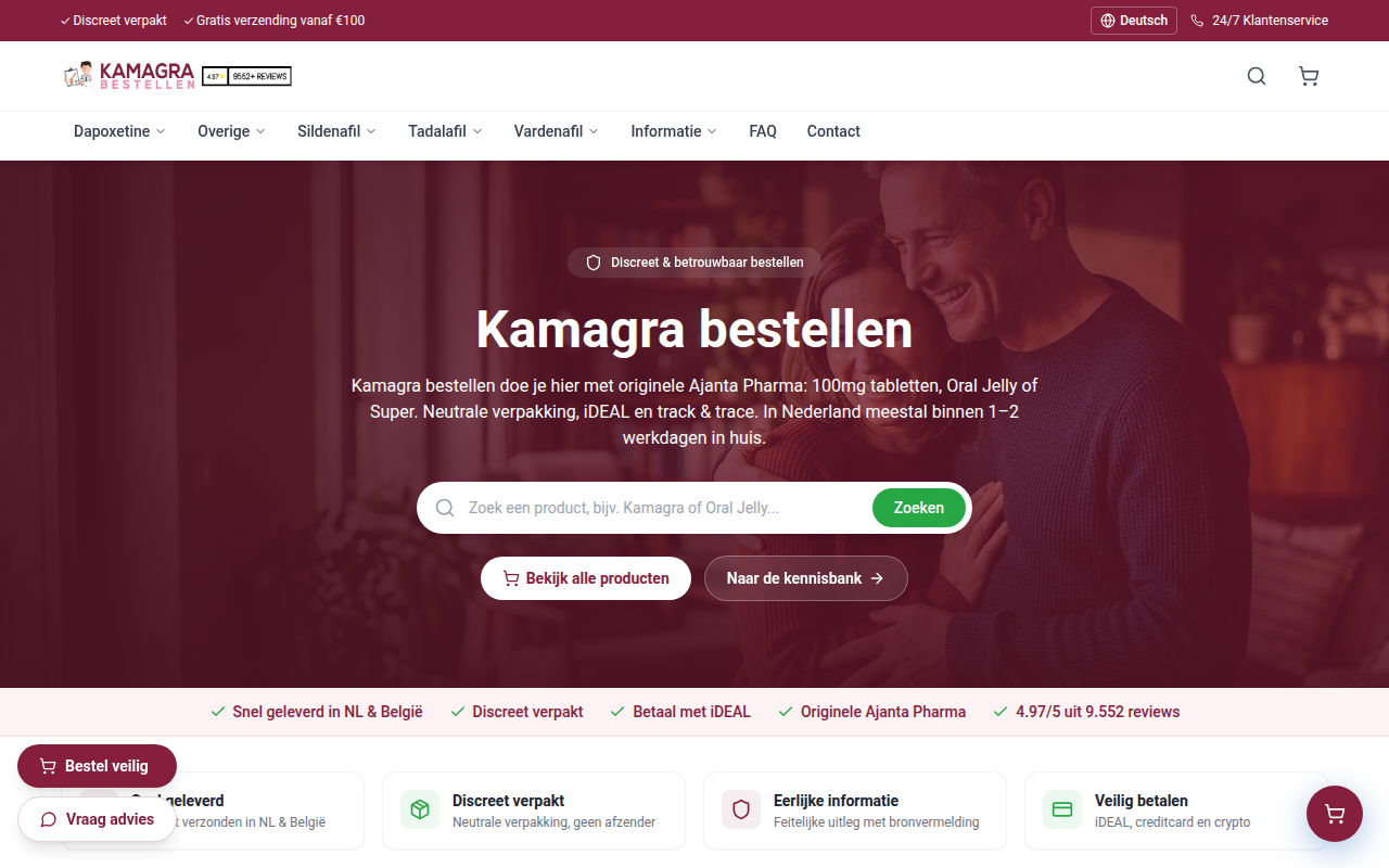 Screenshot van kamagrabestellen.shop