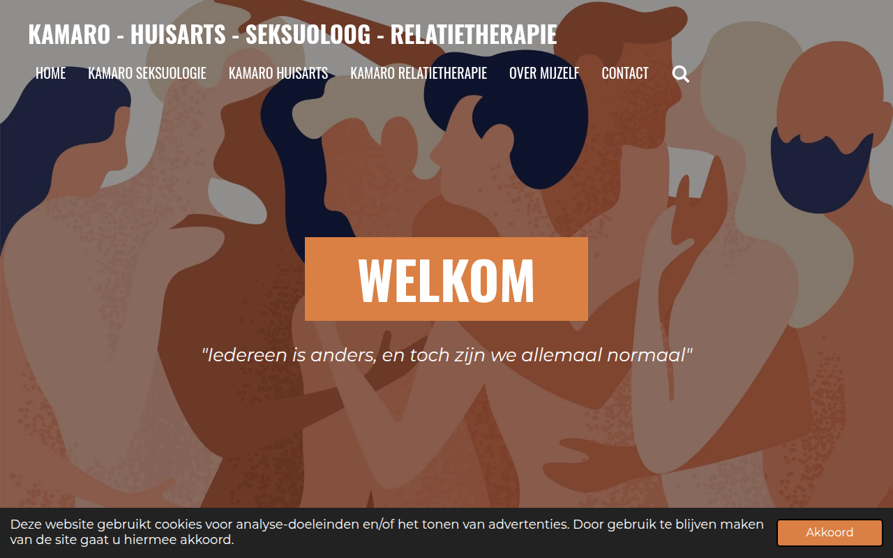 Screenshot van kamaro.nl