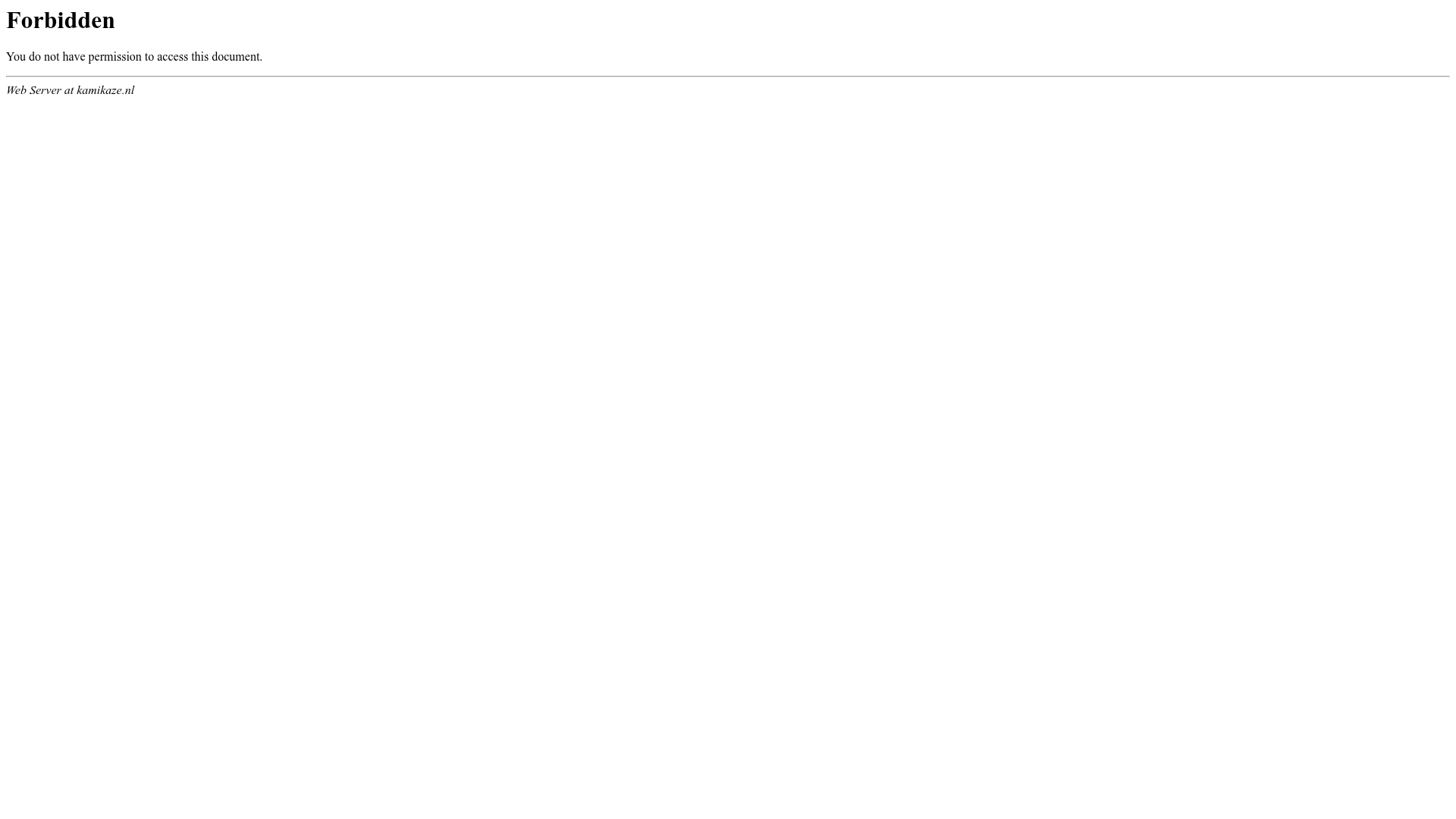 Screenshot van kamikaze.nl