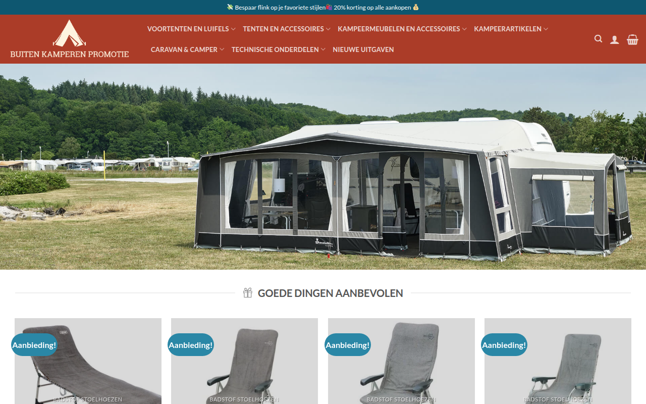 Screenshot van kamperen-buiten.com