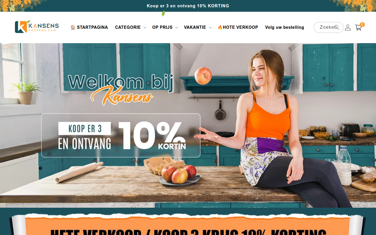 Screenshot van kansens.com