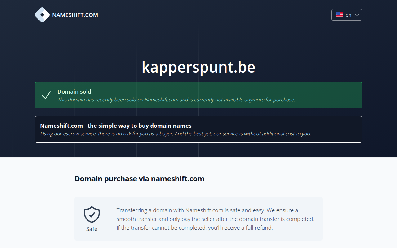 Screenshot van kapperspunt.be