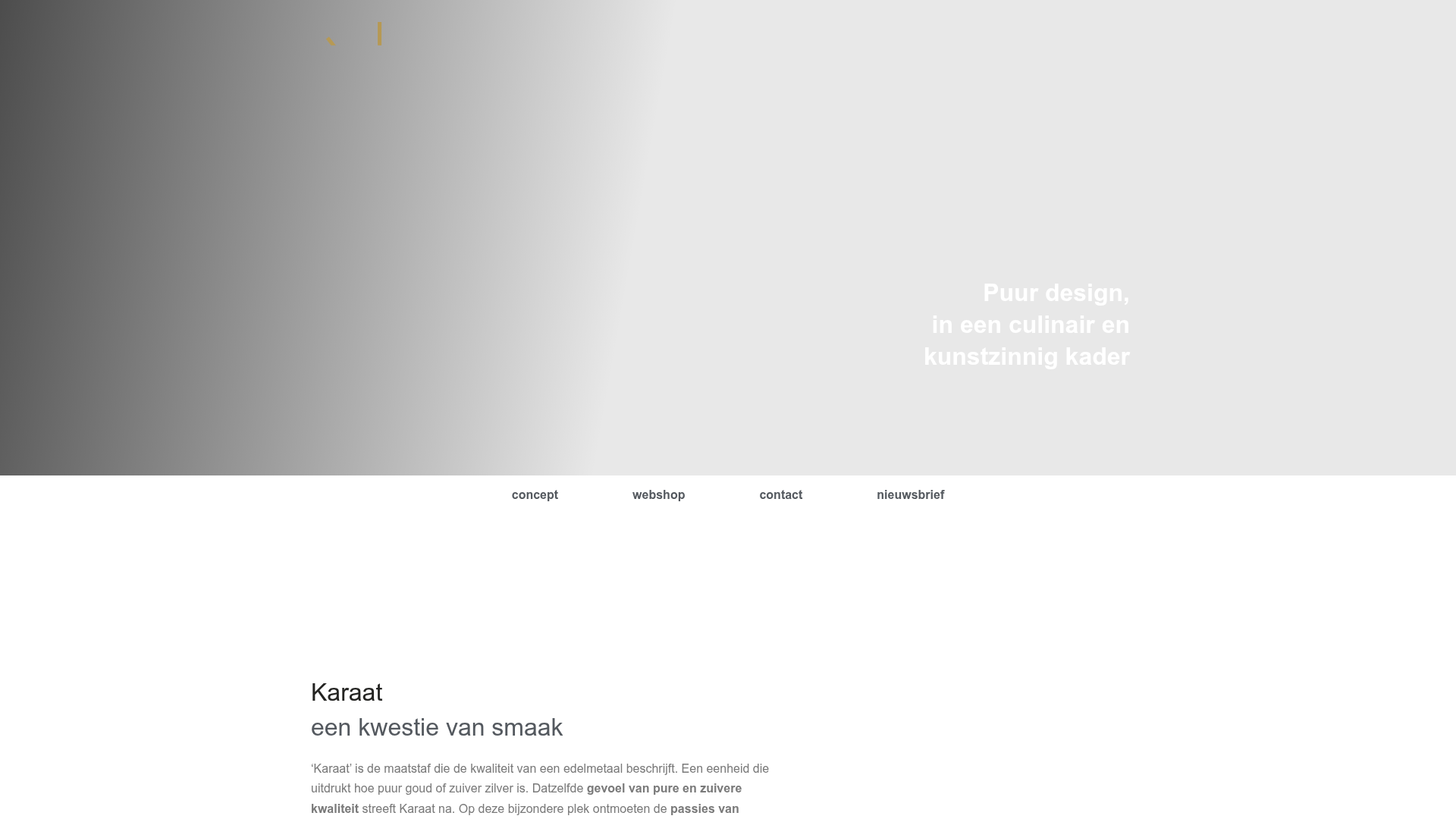 Screenshot van karaat.store