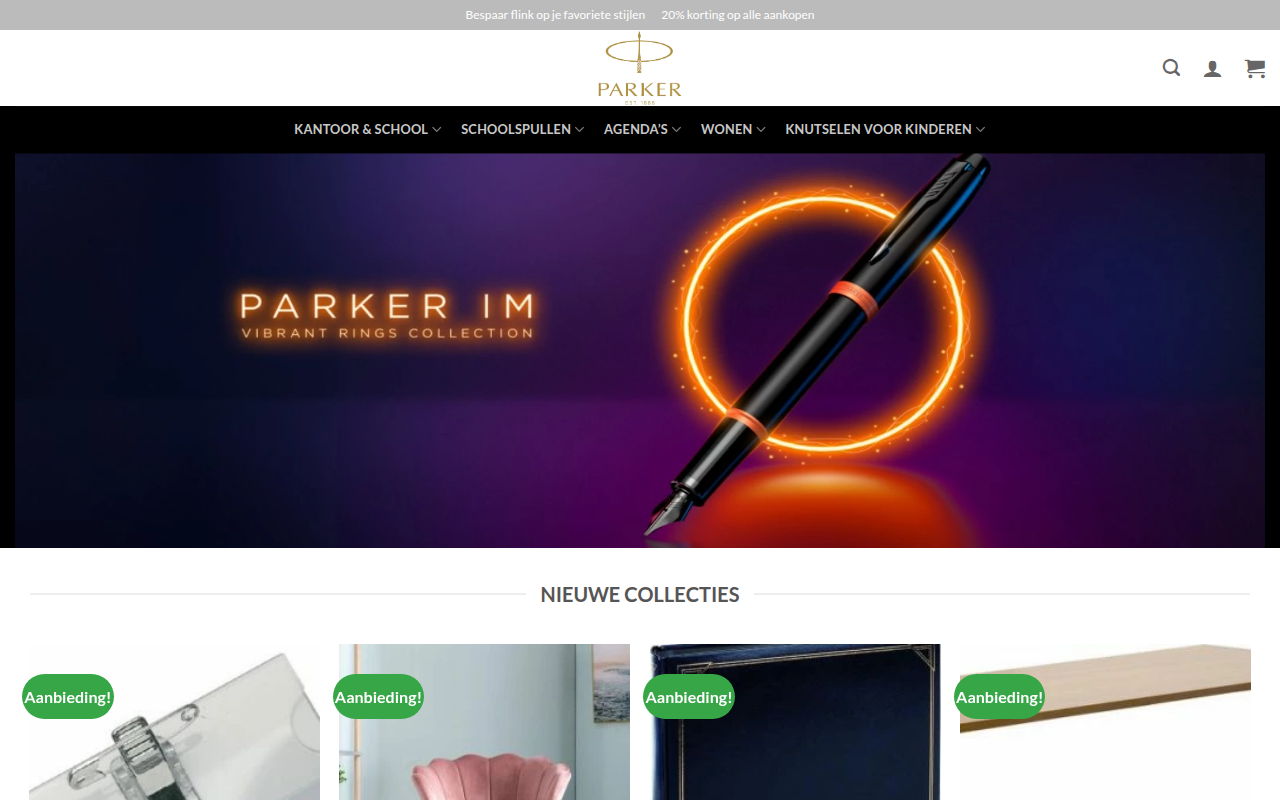 Screenshot van kastensalesshop.com