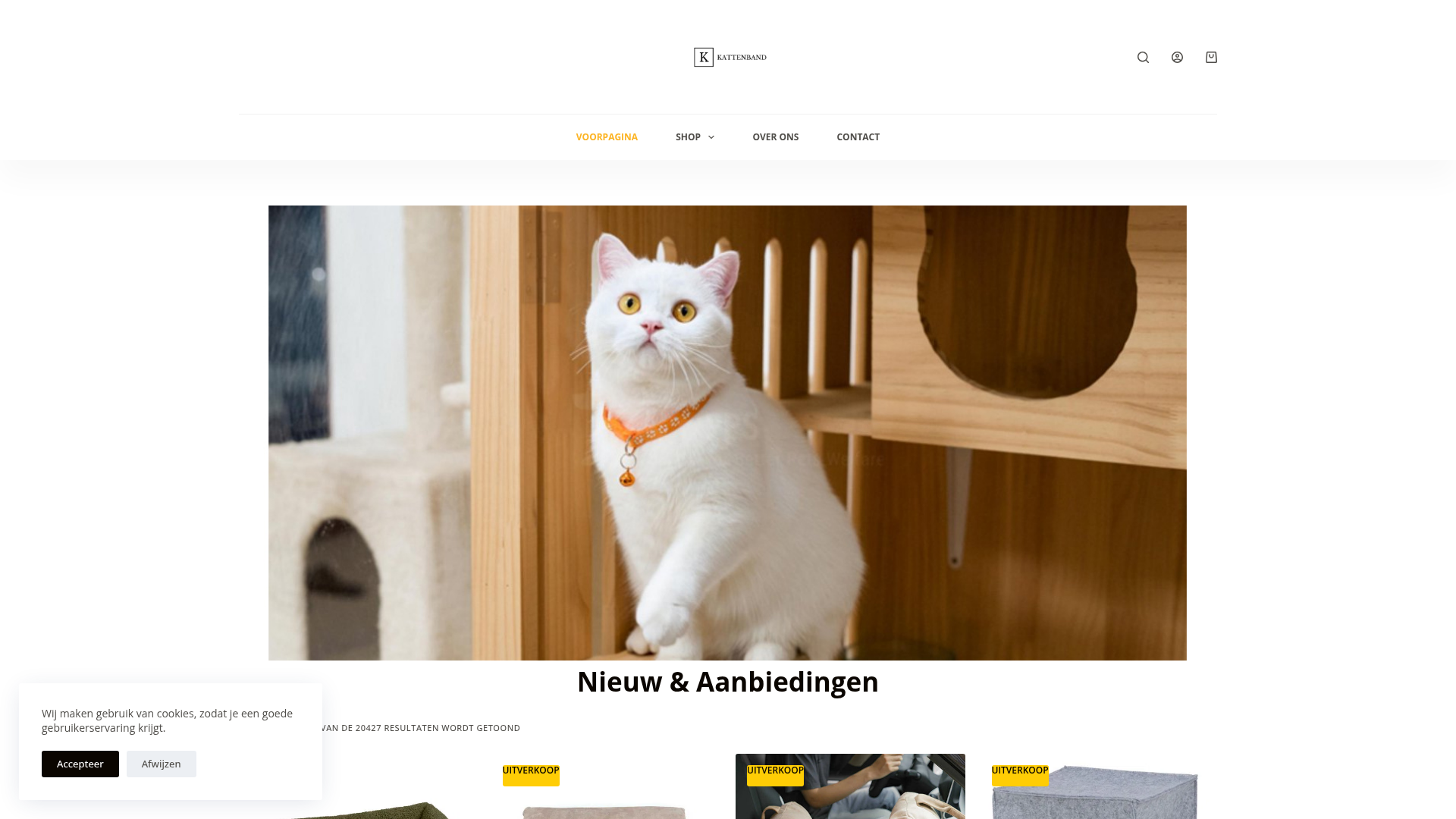 Screenshot van kattenband.com