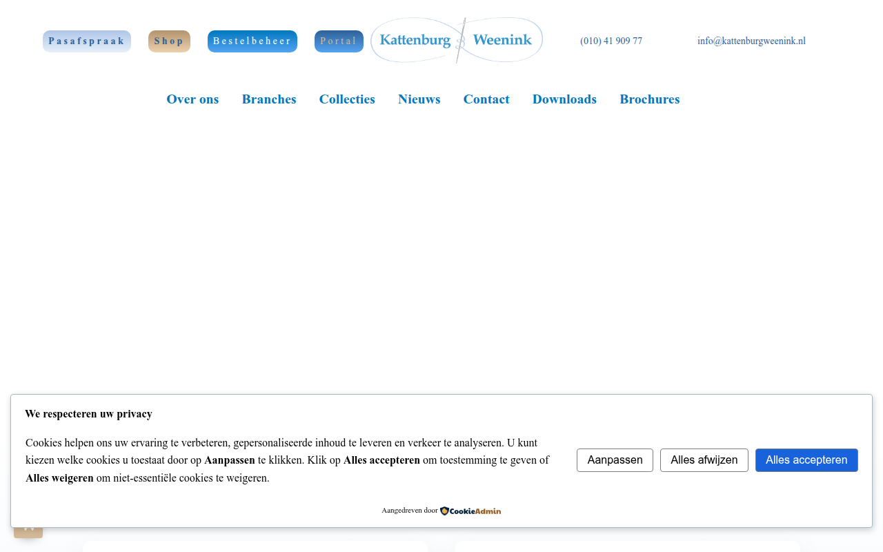 Screenshot van kattenburgweenink.nl