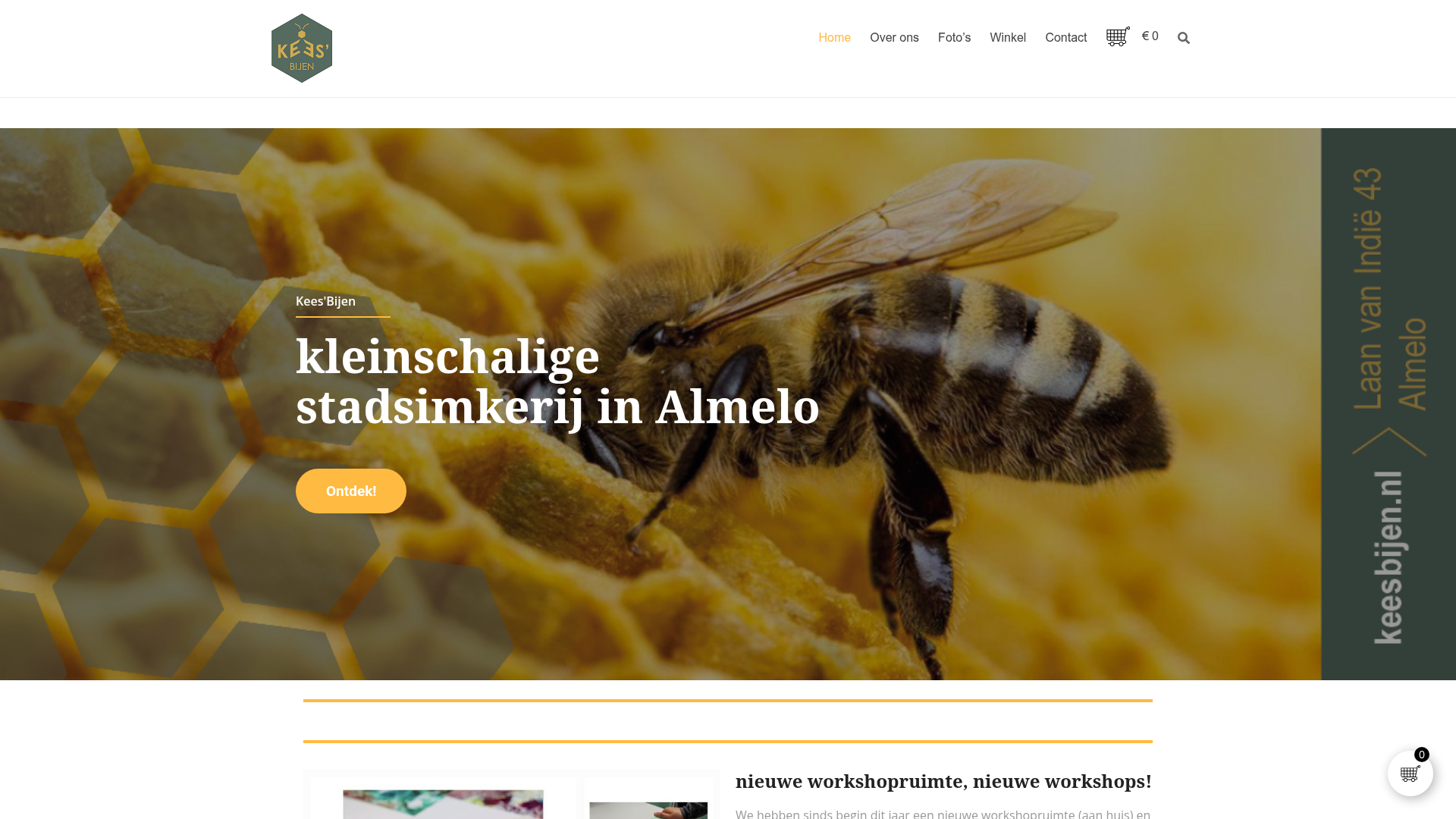 Screenshot van keesbijen.nl