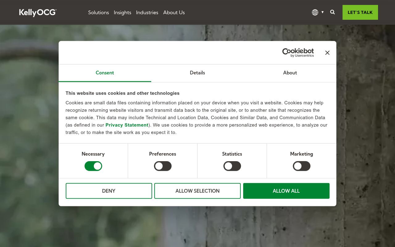 Screenshot van kellyocg.com