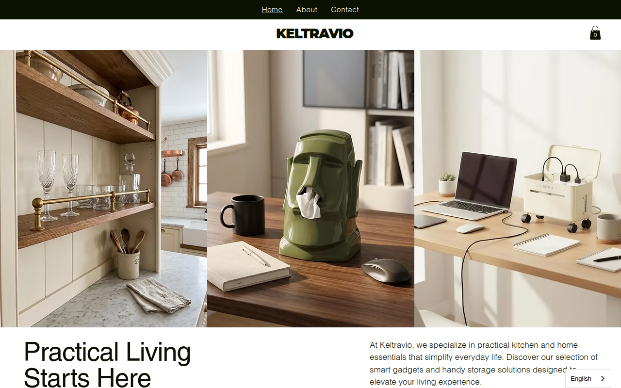 Screenshot van keltravio.com
