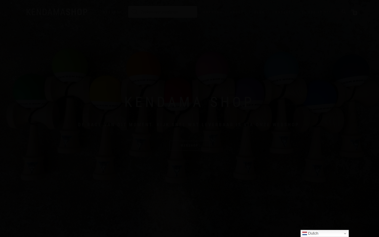 Screenshot van kendamashop.nl