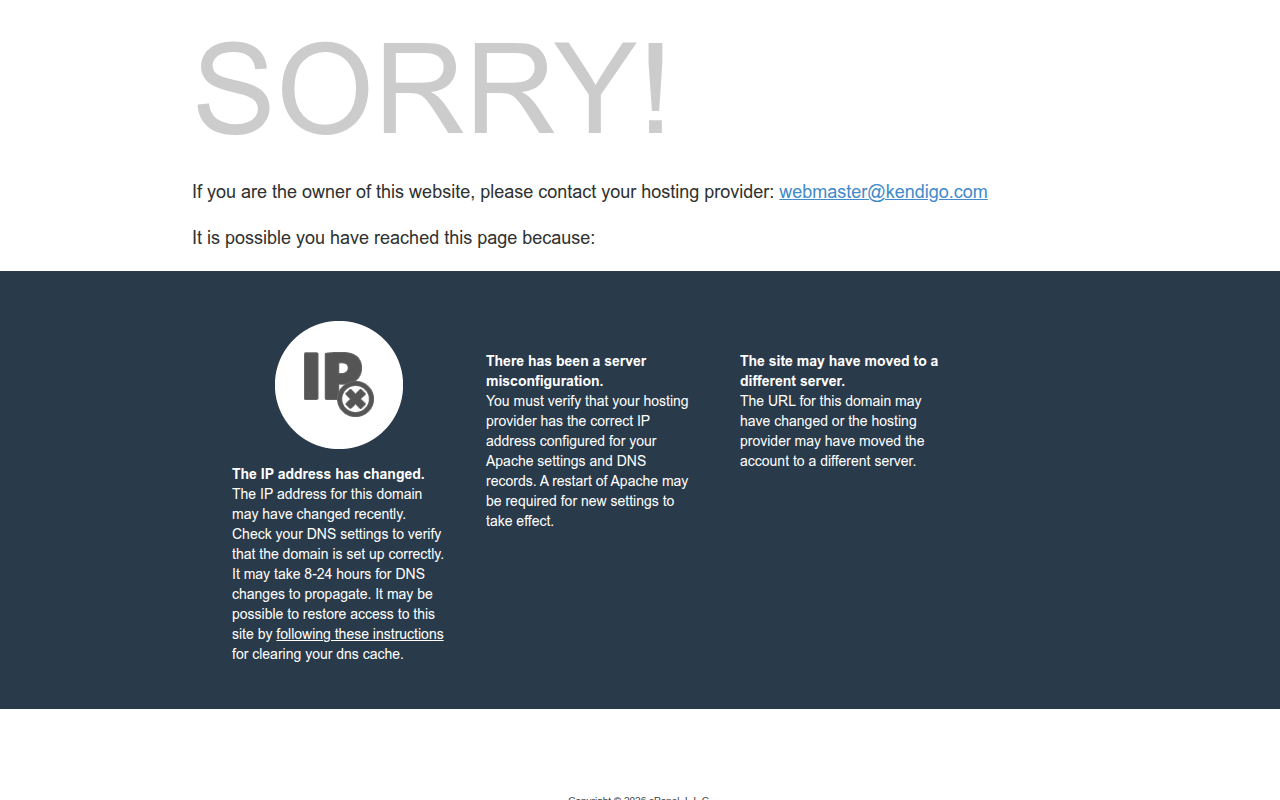 Screenshot van kendigo.com