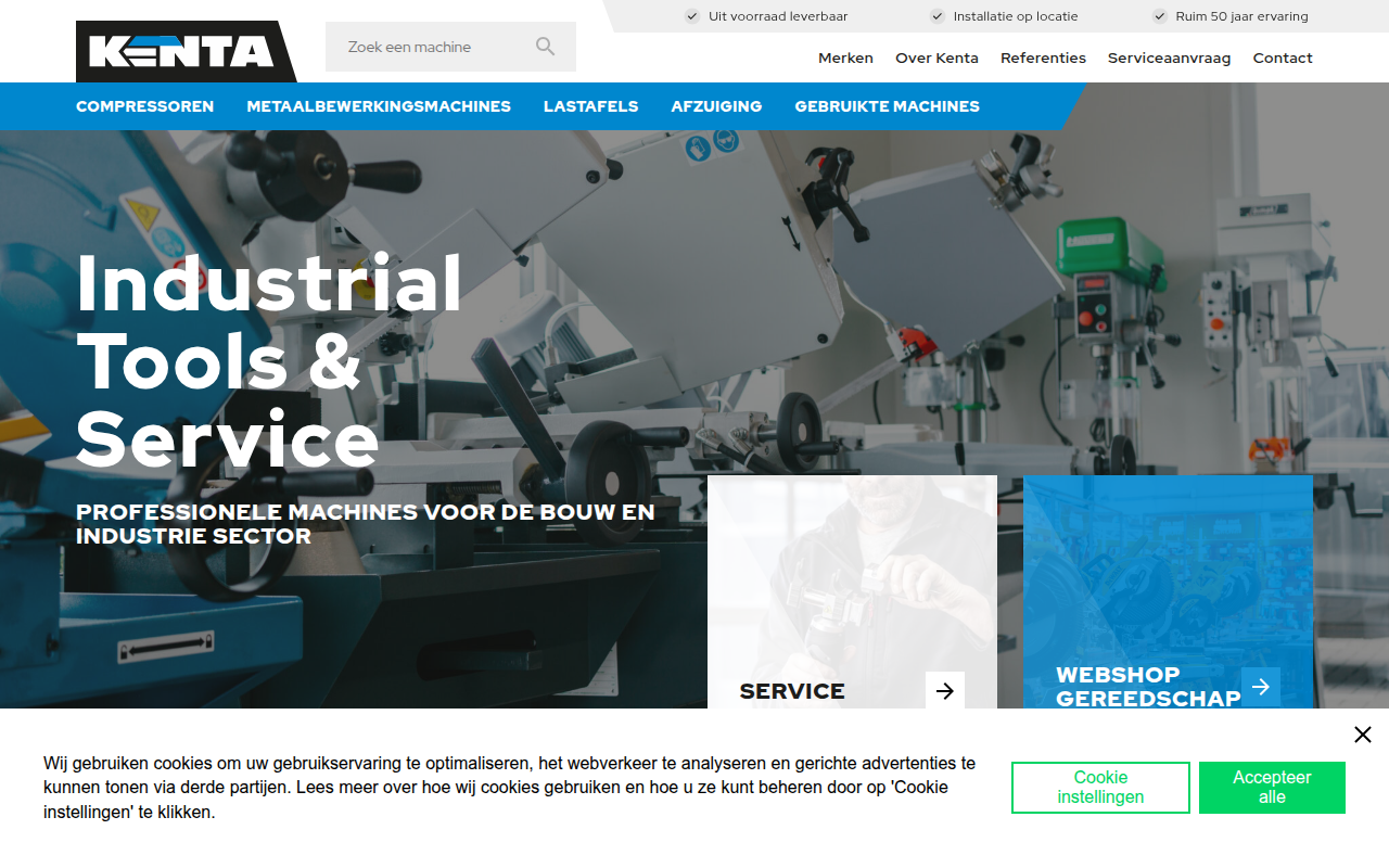 Screenshot van kenta-staphorst.nl