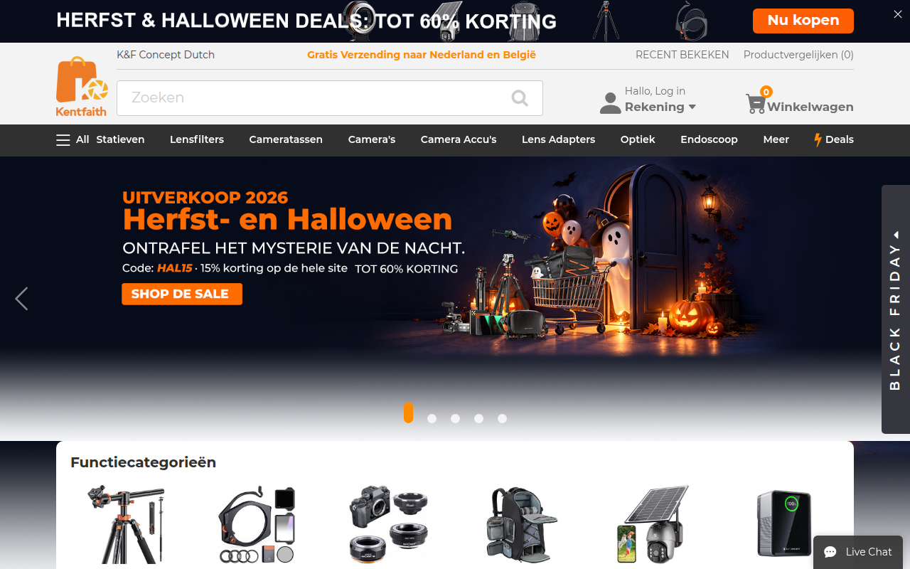 Screenshot van kentfaith.nl