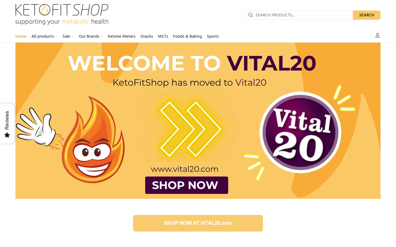 Screenshot van ketofitshop.com