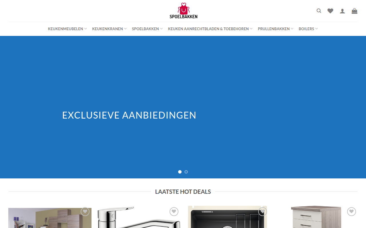 Screenshot van keukengoedkoop.com