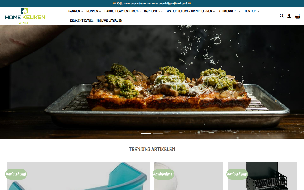 Screenshot van keukenmetkorting.com