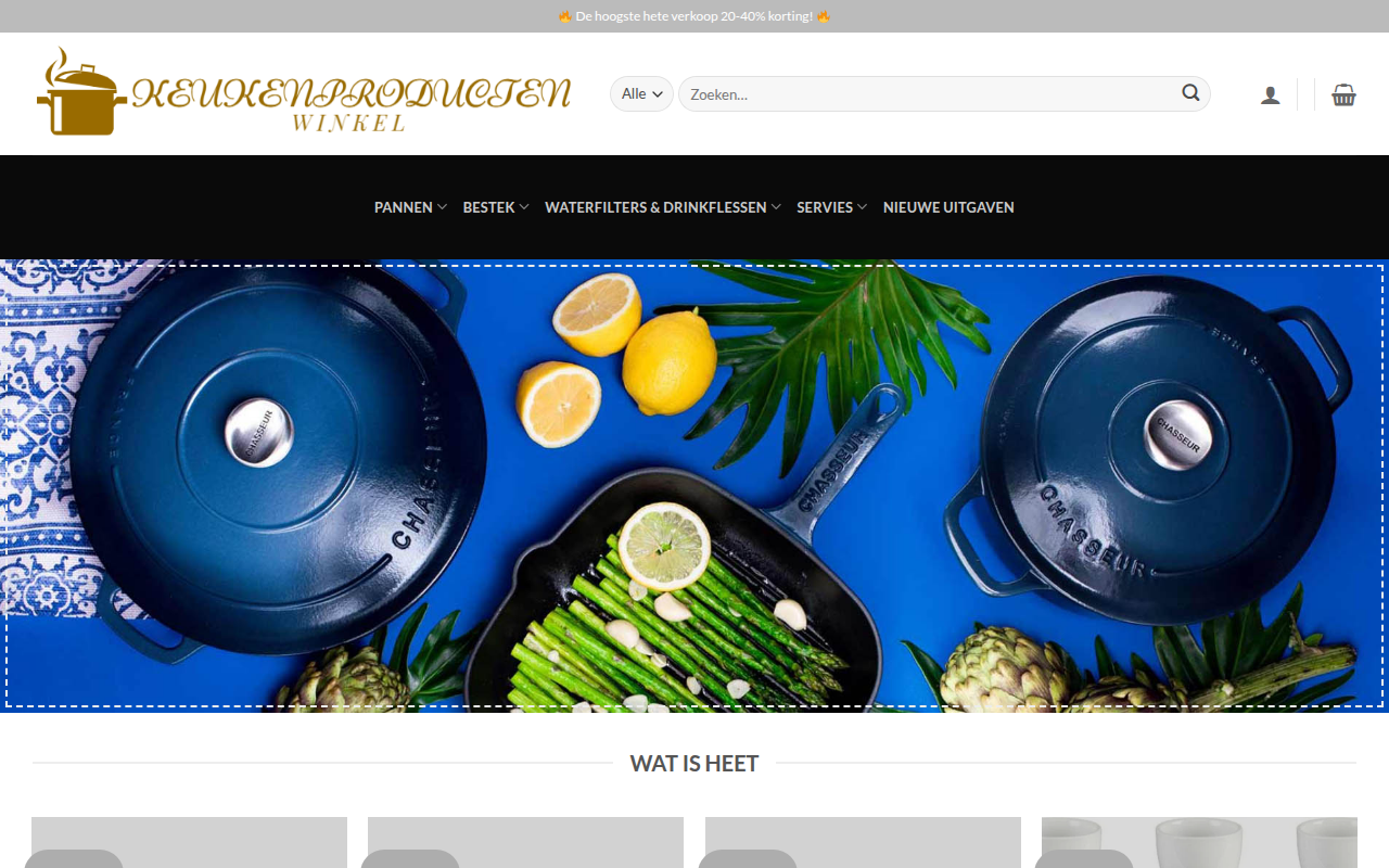 Screenshot van keukenstijlnl.com
