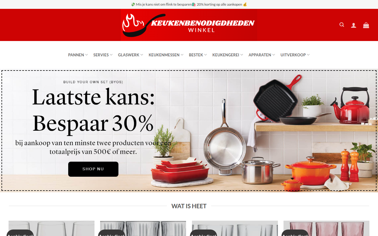 Screenshot van keukentoolsnl.com