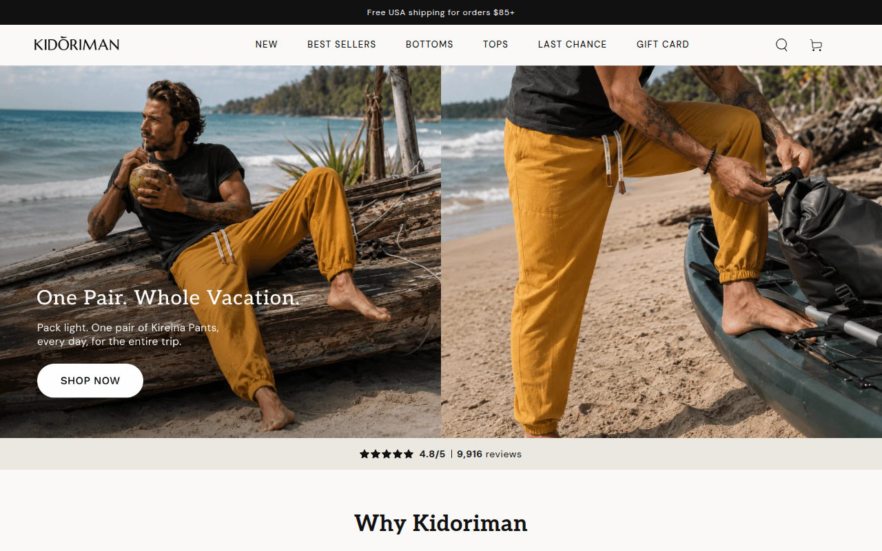 Screenshot van kidoriman.com
