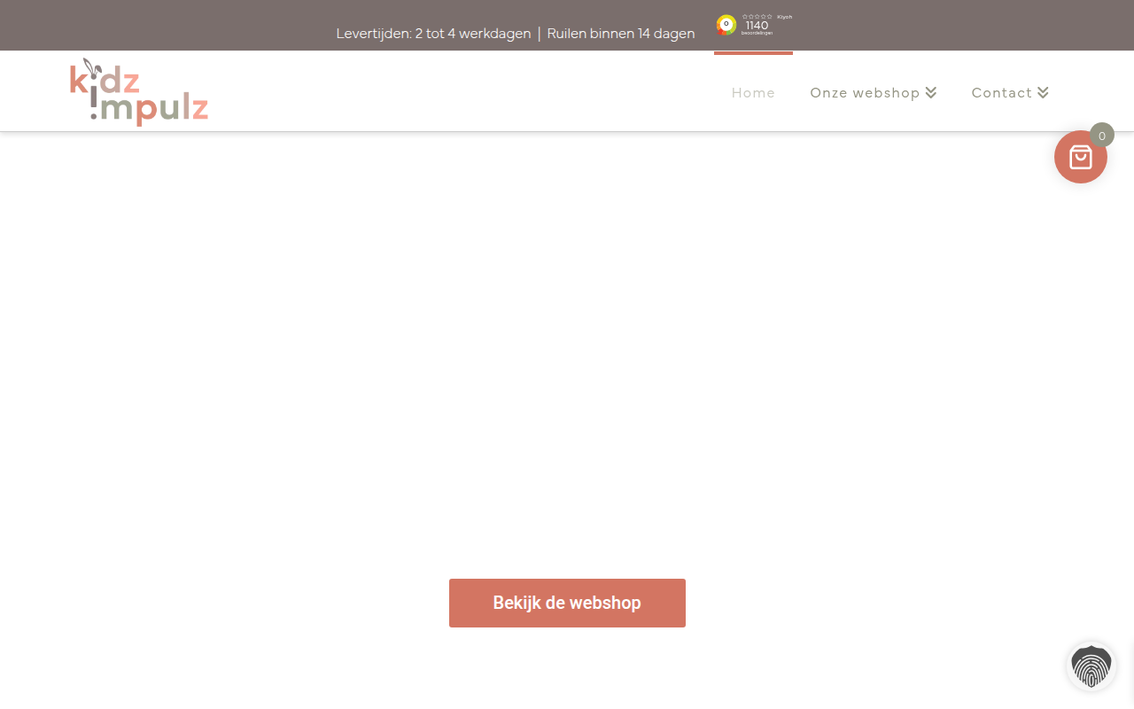 Screenshot van kidzimpulz.nl