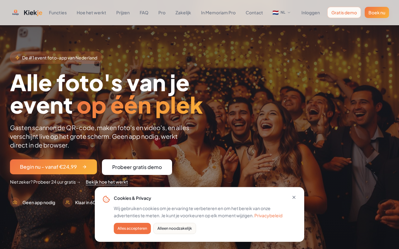 Screenshot van kiek-je.nl