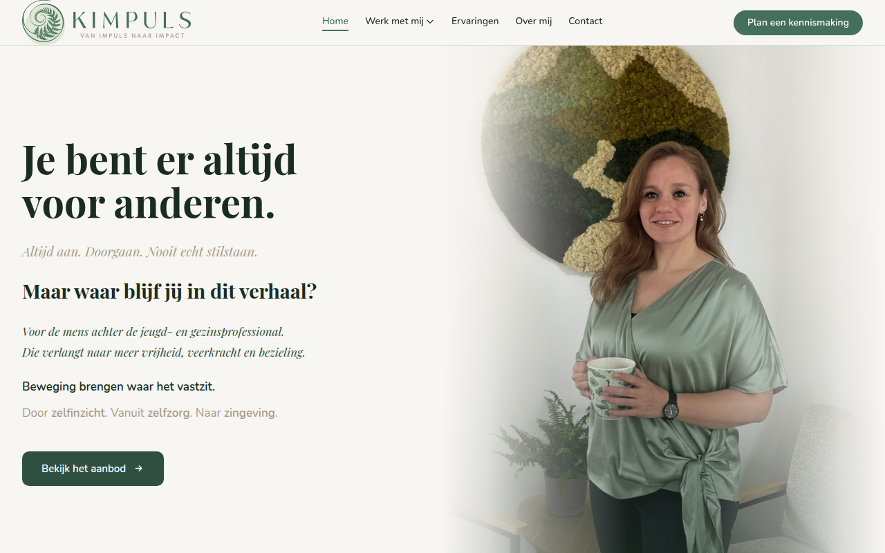 Screenshot van kimpuls.nl