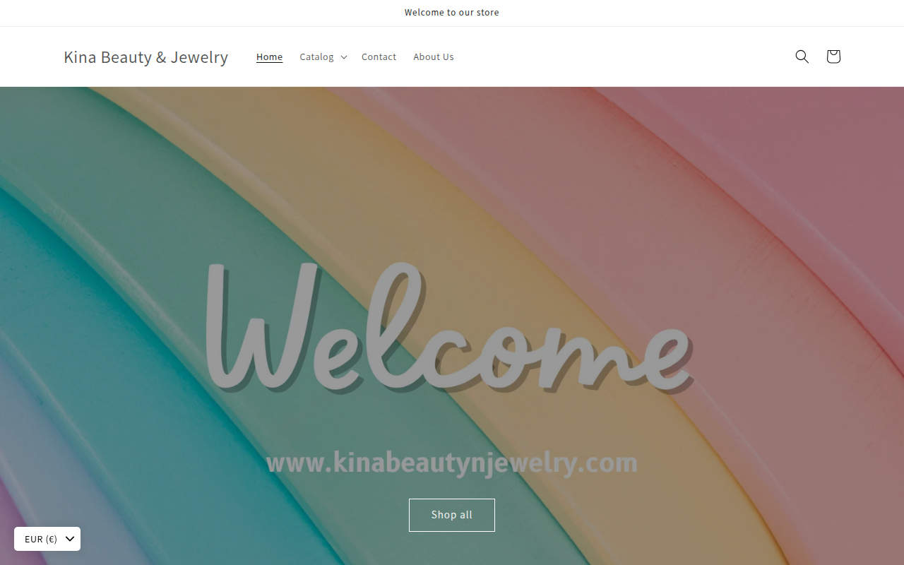 Screenshot van kinabeautynjewelry.com