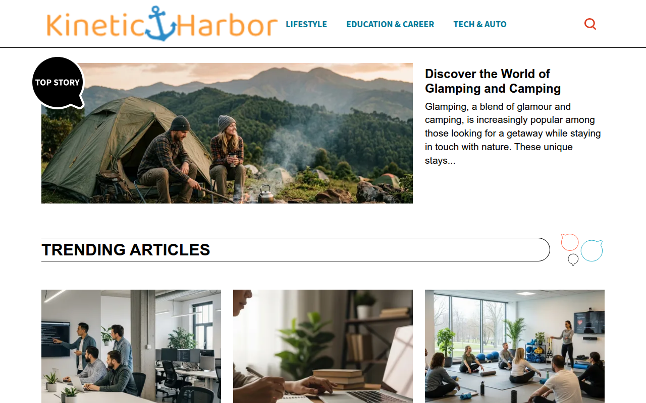 Screenshot van kineticharbor.com