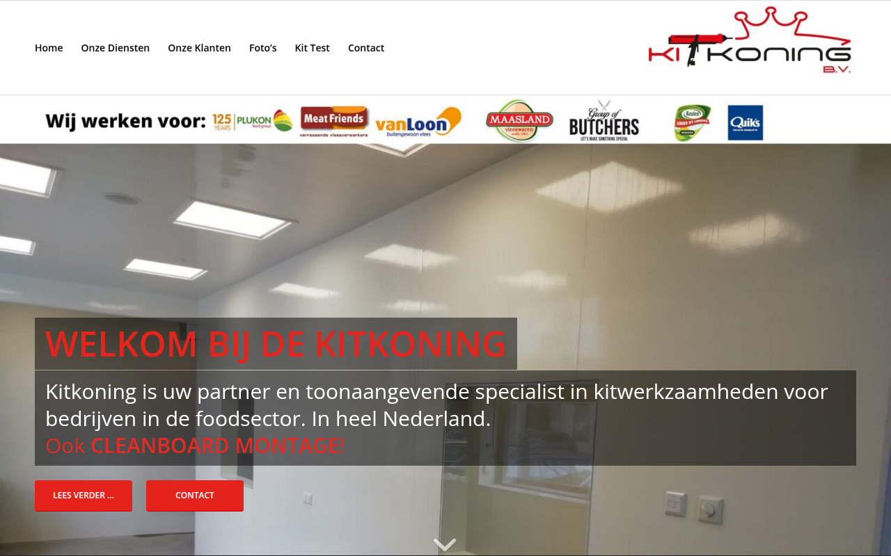 Screenshot van kitkoning.nl