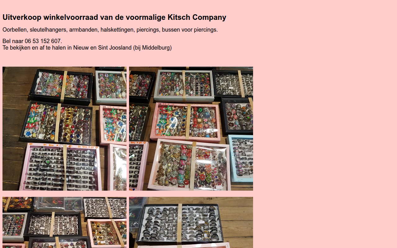 Screenshot van kitsch.nl
