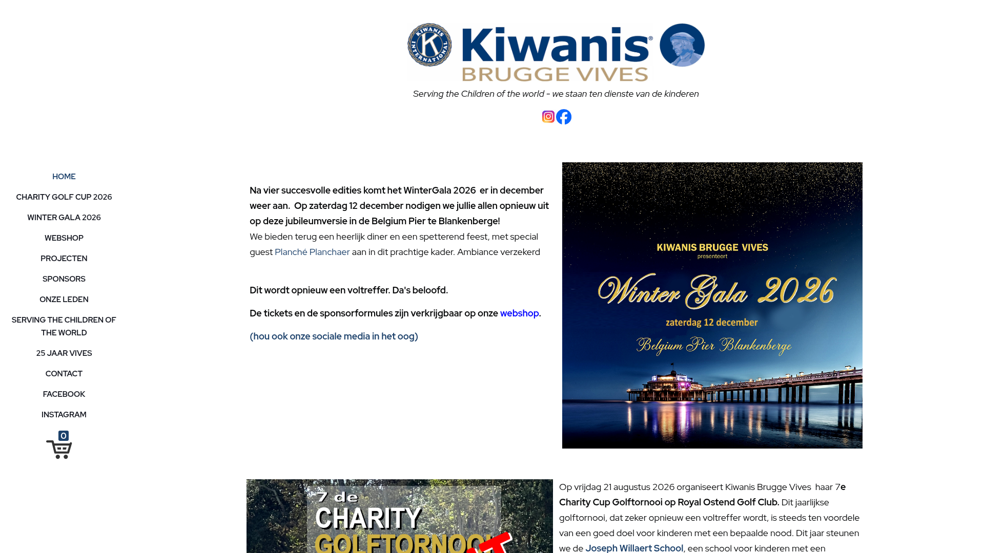 Screenshot van kiwanis-vives.org