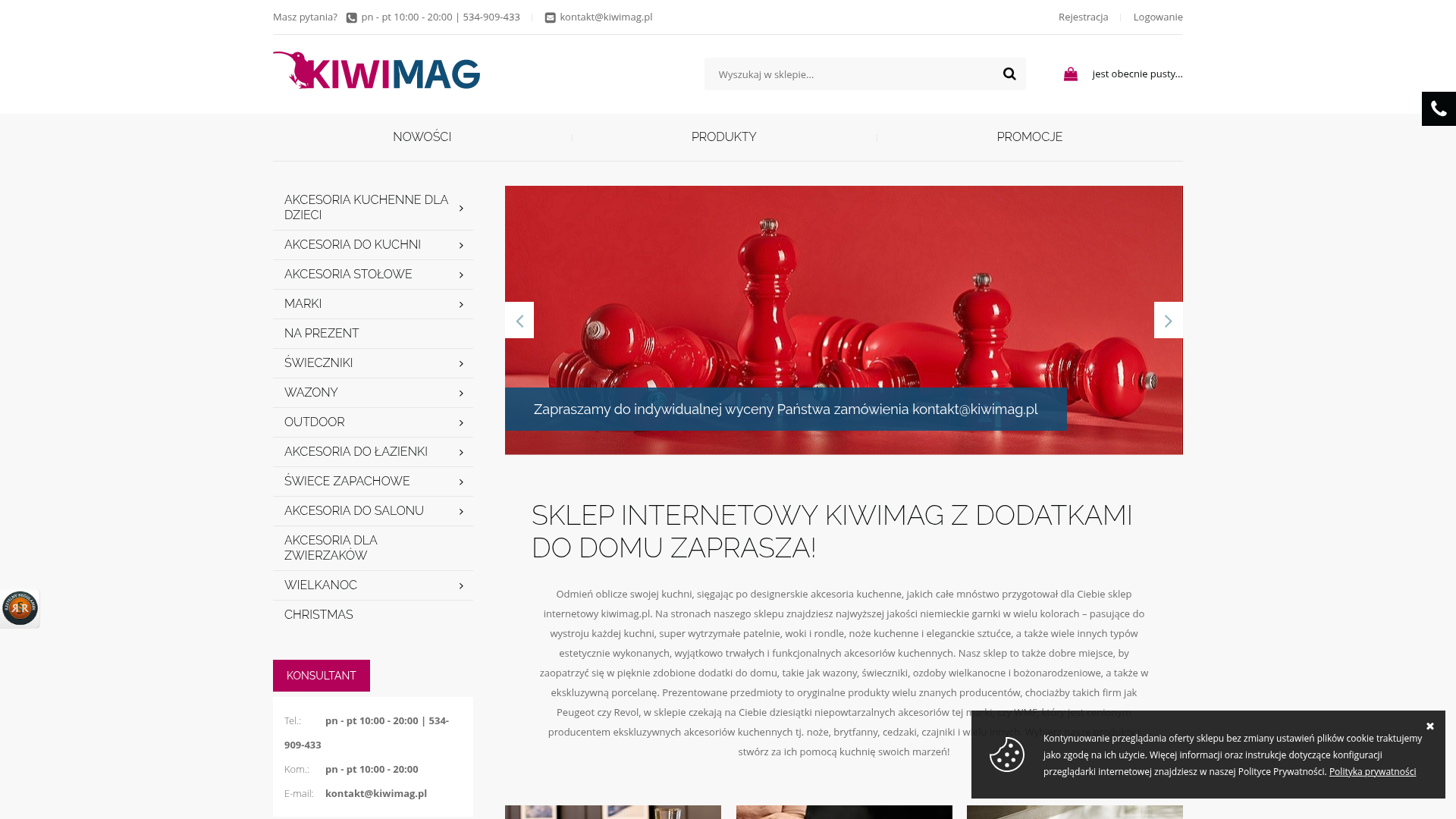 Screenshot van kiwimag.pl