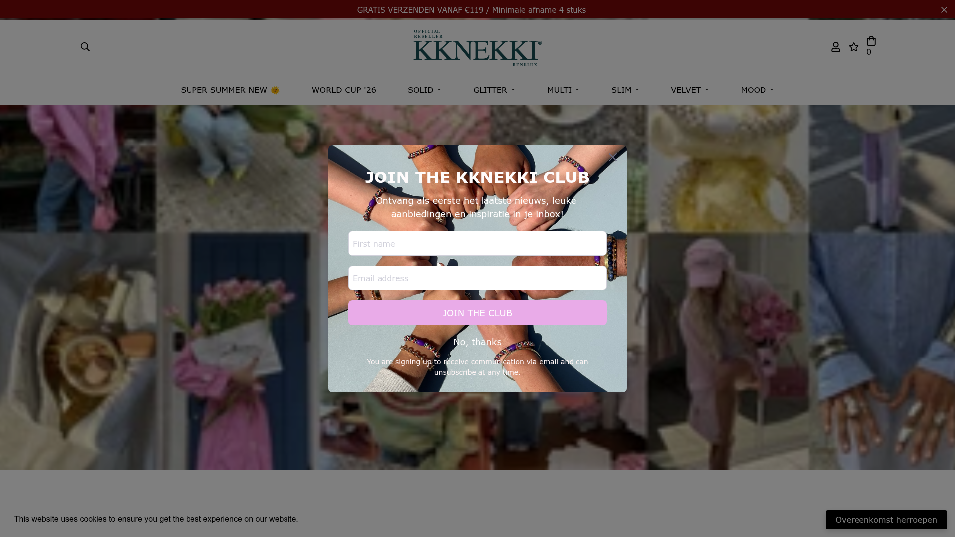 Screenshot van kknekki.nl