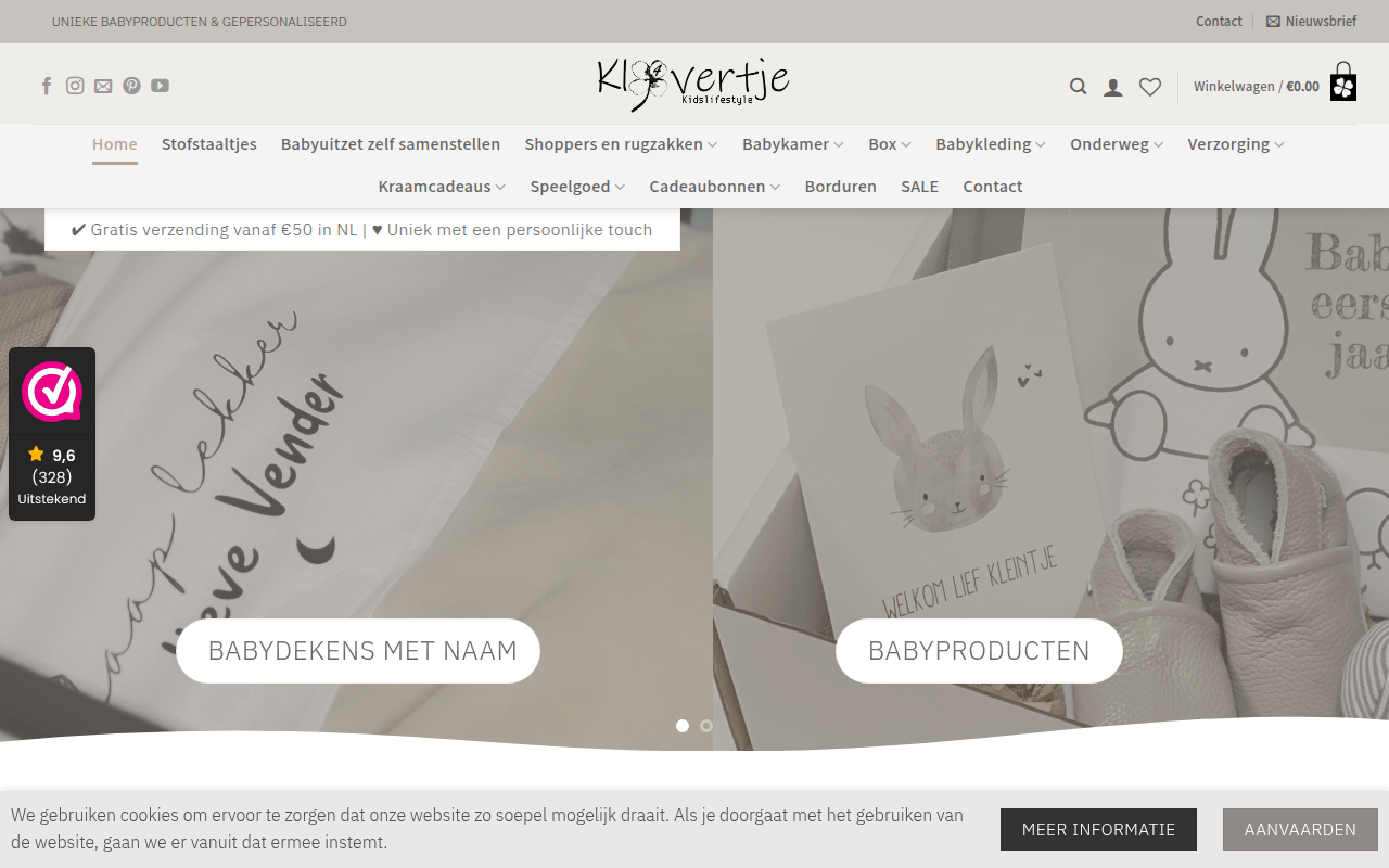 Screenshot van kl4vertje.nl