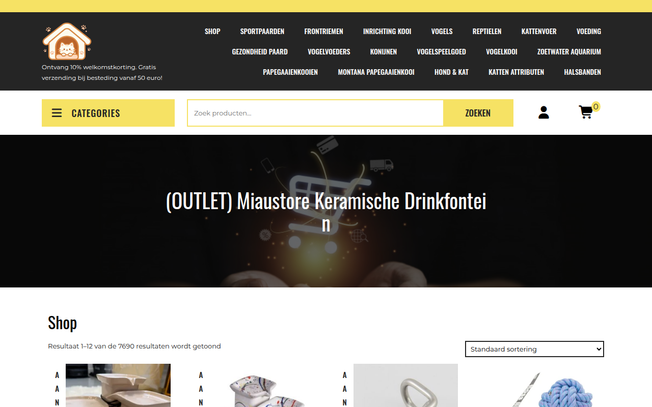 Screenshot van klaarpoot.com